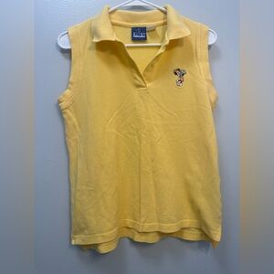 EP Pro Yellow Sleeveless Polo Tank Top